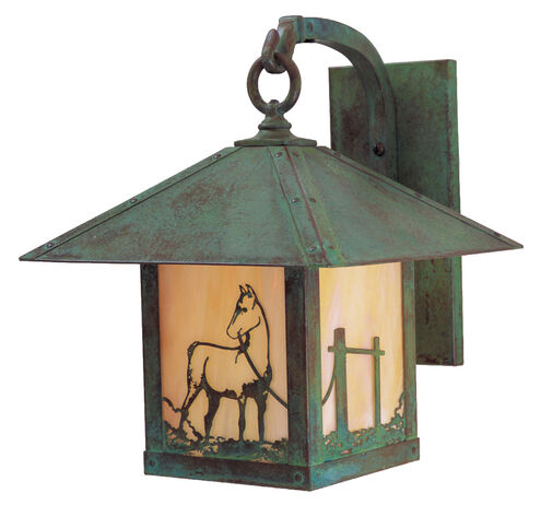 Timber Ridge 1 Light 15 inch Pewter Outdoor Wall Mount in Cream