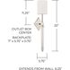 Markle 1 Light 5.75 inch Polished Nickel Sconce Wall Light