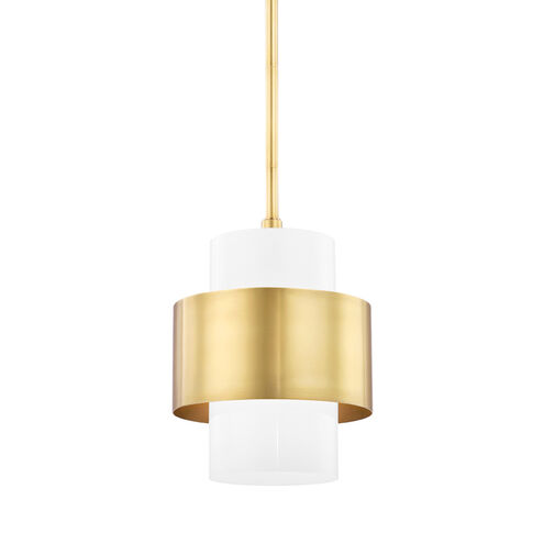 Corinth 1 Light 11 inch Aged Brass Pendant Ceiling Light