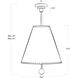 Jubilee 2 Light 16.5 inch Natural Brass Pendant Ceiling Light