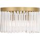 Emory 4 Light 15 inch Modern Gold Flush Ceiling Light