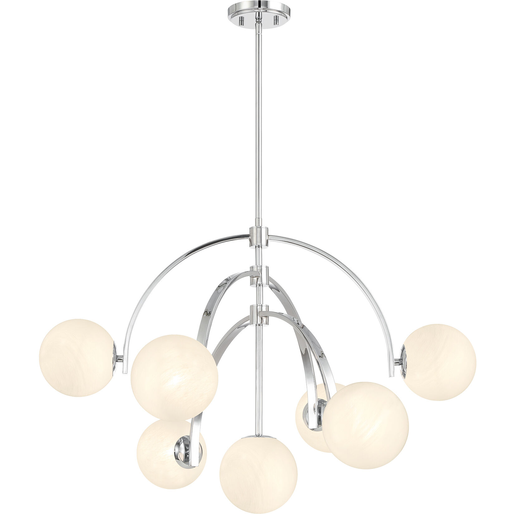 Marias 7 Light 32 inch Polished Chrome Chandelier Ceiling Light