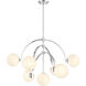 Marias 7 Light 32 inch Polished Chrome Chandelier Ceiling Light
