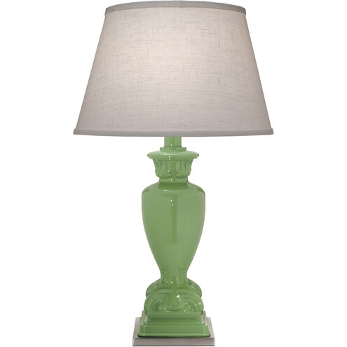 Ellie 28 inch 150.00 watt Light Green and Satin Nickel Table Lamp Portable Light