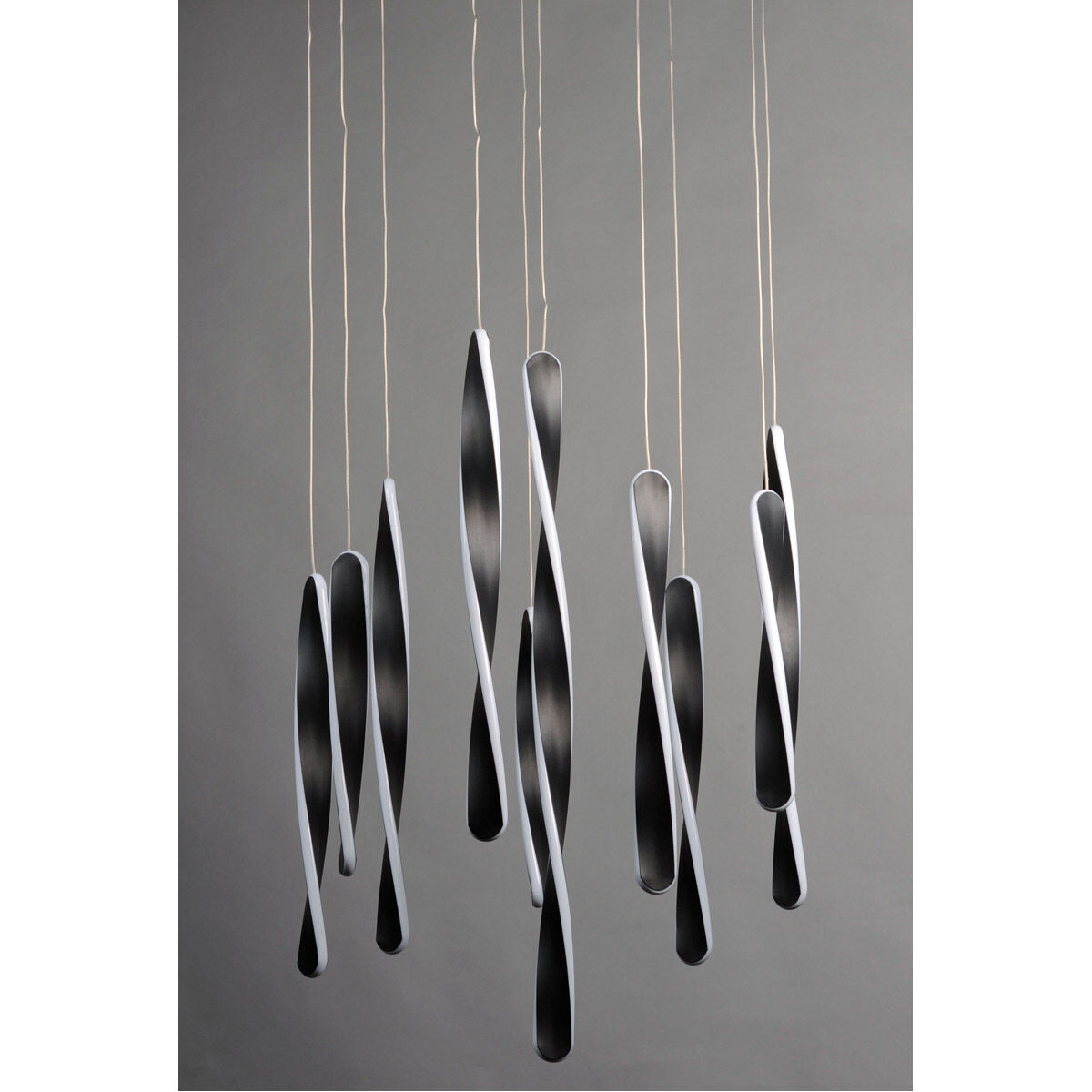 Pirouette LED 24 inch Black Multi-Light Pendant Ceiling Light