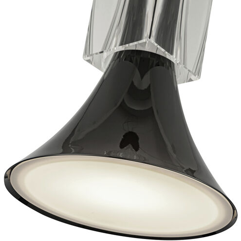 Floe LED 8 inch Glossy Black Pendant Ceiling Light