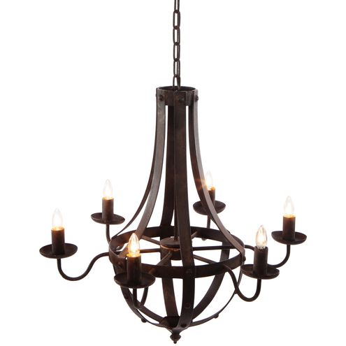 Anita 6 Light 22.1 inch Black Chandelier Ceiling Light