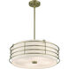 Blanchard 4 Light 20 inch Antique Brass Pendant Chandelier Ceiling Light