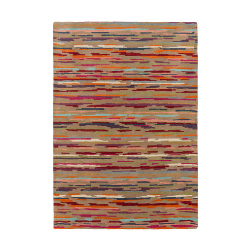 Tonawanda 120 X 96 inch Brown and Red Area Rug, Wool