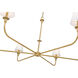 Tova 6 Light 65.75 inch Rubbed Brass Chandelier Ceiling Light