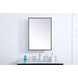 Wyn 28 X 20 inch Black Medicine Cabinet
