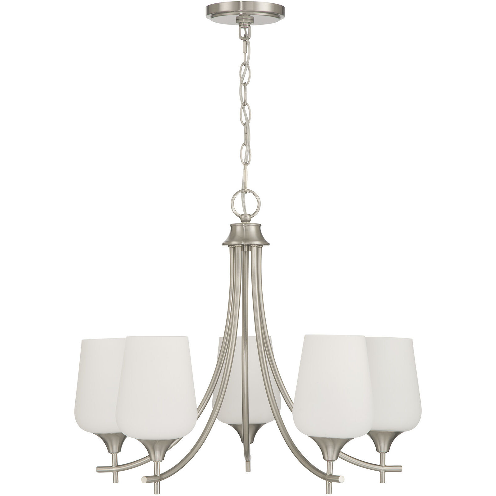 Octave 5 Light Satin Nickel Chandelier Ceiling Light, Essentials