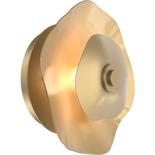 Cumulus LED 12 inch Gilded Brass Disc Surface Mount Light Ceiling Light, Small