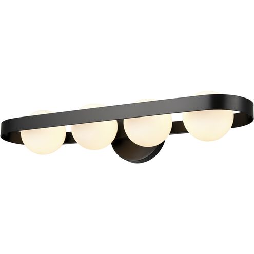 Atwood 4 Light 22.75 inch Ebony Bath Vanity Wall Light