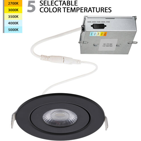Lotos LED Black Complete Kit Recessed Lighting