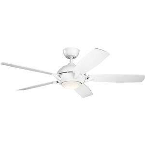 Geno 54 inch Matte White Ceiling Fan