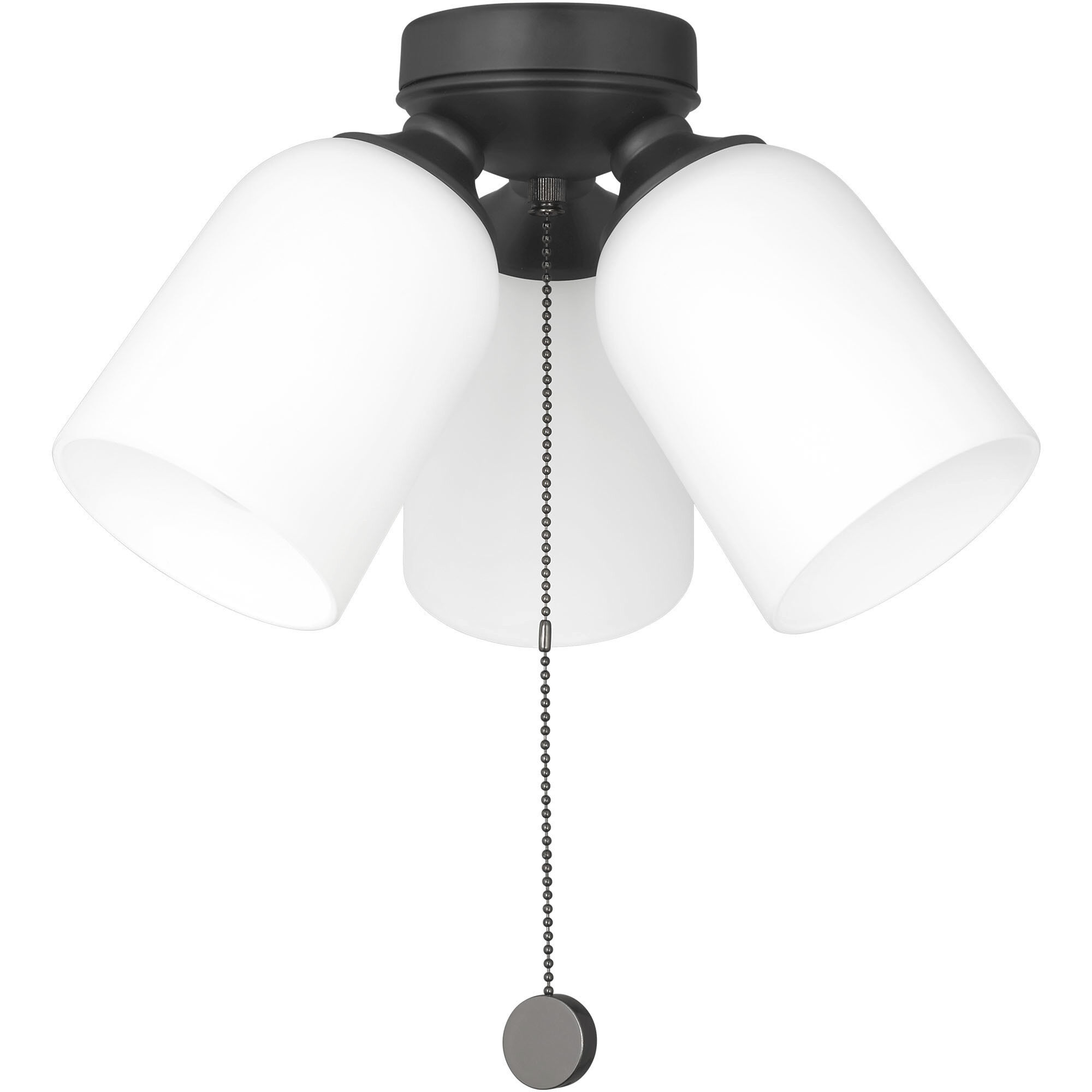 Emile LED Midnight Black Fan Light Kit