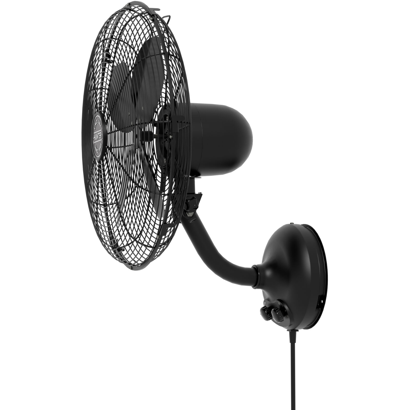 Classic W16 Matte Black Wall Fan