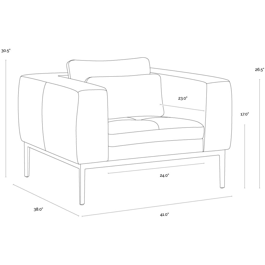 Burr Behike Saddle Leather Armchair