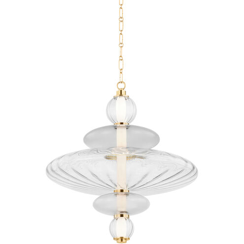Williams LED 24.75 inch Aged Brass Pendant Ceiling Light