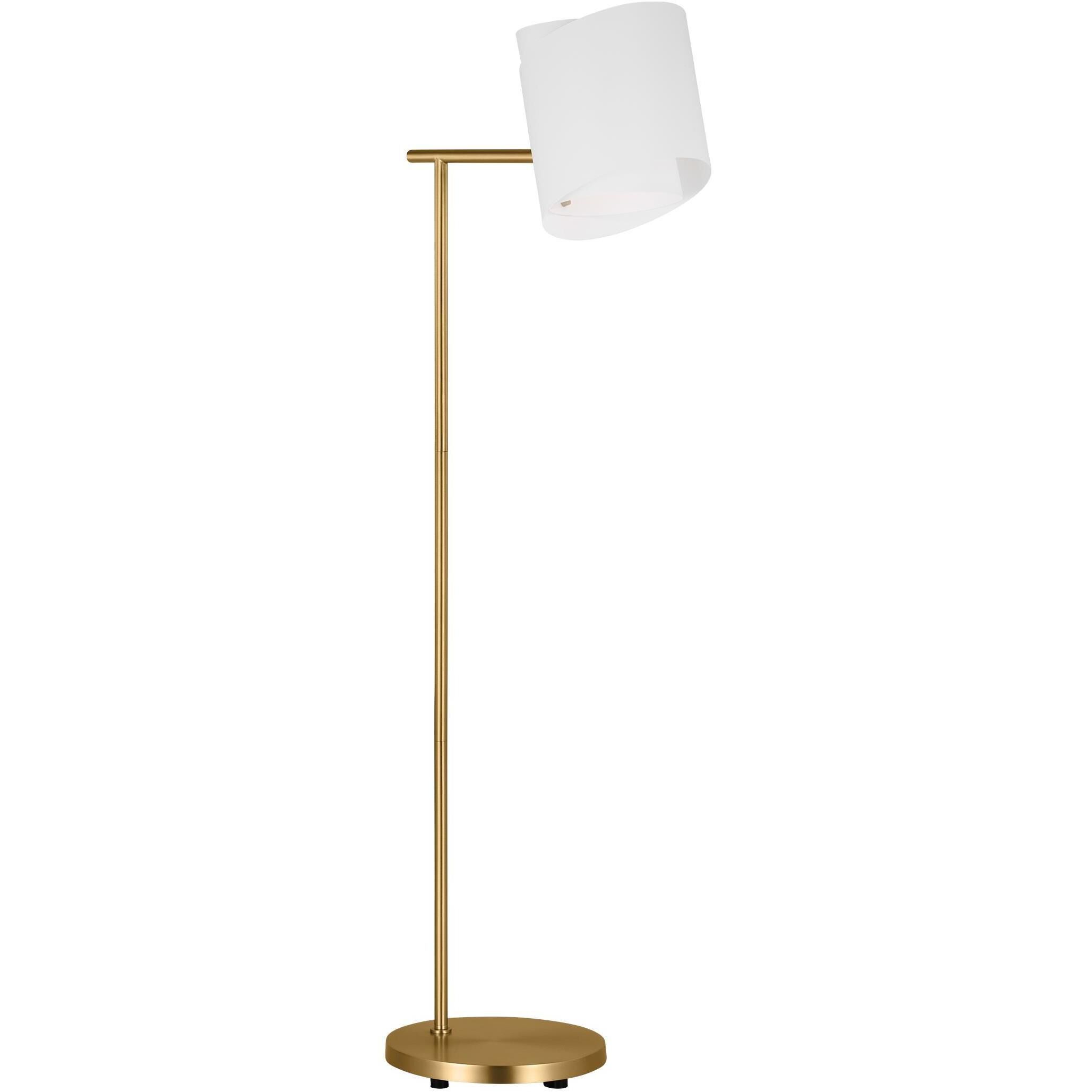 ED Ellen DeGeneres Paerero 56.75 inch 9 watt Burnished Brass Task Floor Lamp Portable Light