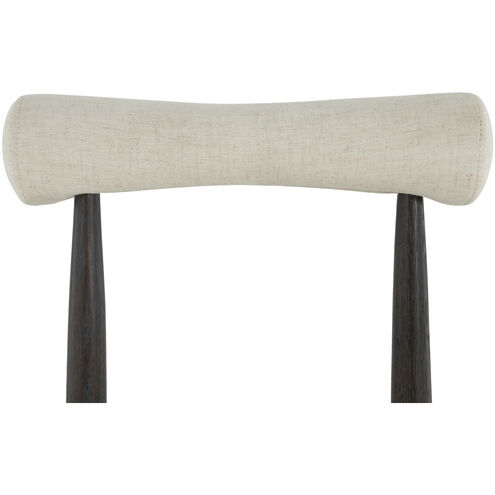 Vira Black / Cerused Forest Black / Linen / Matte Gold Brass Occasional Chair