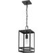 Nuri 1 Light 7.5 inch Black Outdoor Chain Mount Ceiling Fixture