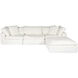 Clay White Lounge Modular Sectional