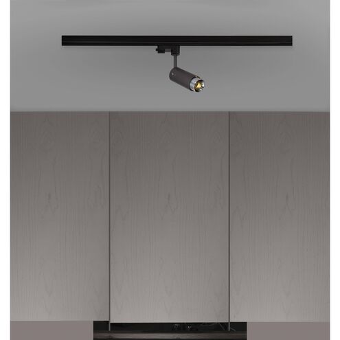 Exhaust Track 1 Light 110-120 Graphite / Steel Spotlight Ceiling Light