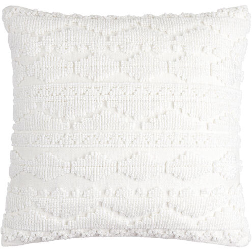 Matthew 18 X 18 inch White Accent Pillow
