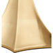 Cassia 25 inch 60 watt Gold Leaf Table Lamp Portable Light
