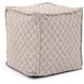 Grille 20 inch Natural Pouf, Square