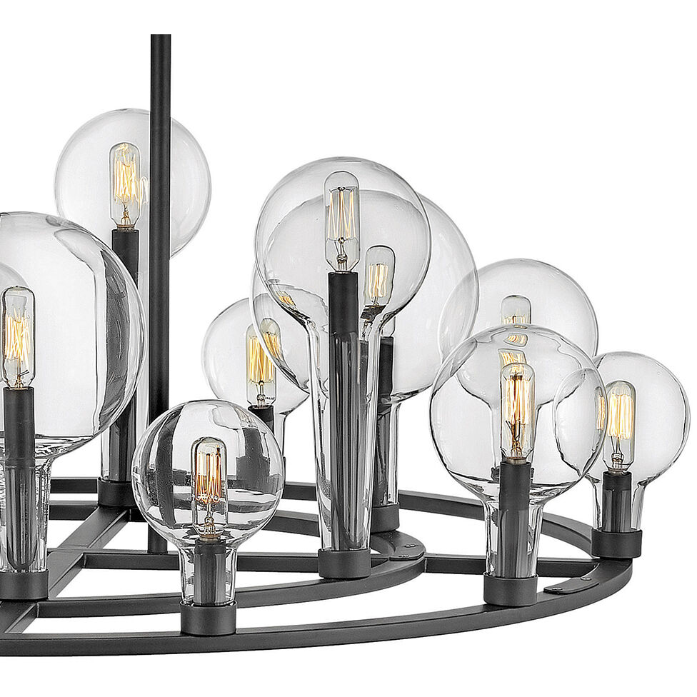 Alchemy 16 Light 37.75 inch Black Indoor Chandelier Ceiling Light