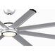 Stellar Custom Silver Fan Motor, Blades Sold Separately