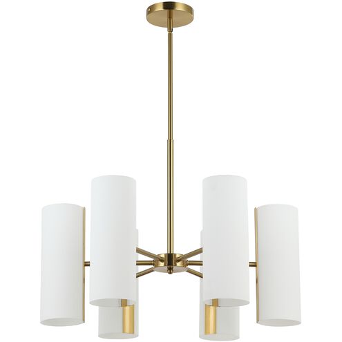 Cleta LED 24 inch Aged Brass Chandelier Ceiling Light