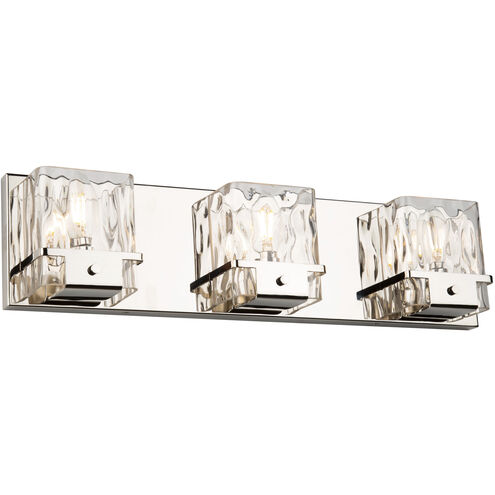 Wiltshire 3 Light 22 inch Polished Nickel Vanity Light Wall Light