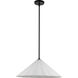 Serena 1 Light 20.5 inch Matte Black Pendant Ceiling Light