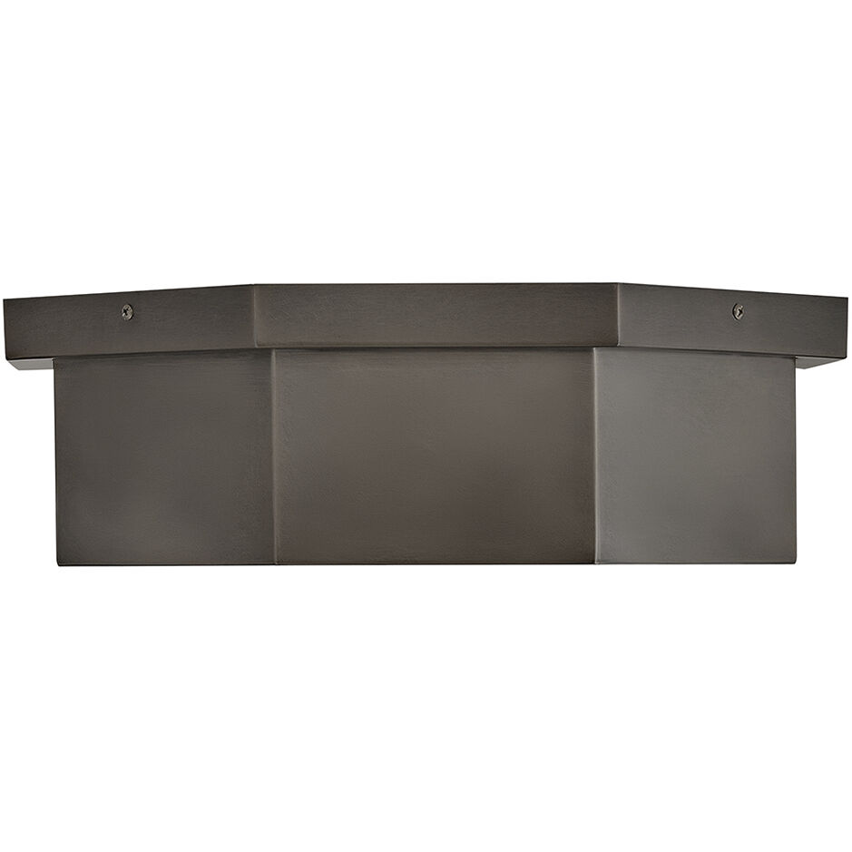 Facet 3 Light 17.5 inch Black Oxide Flush Mount Ceiling Light