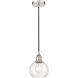 Edison Athens 1 Light 6 inch Polished Nickel Mini Pendant Ceiling Light