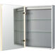 ELK Home 28 X 20 inch Brushed Aluminum Medicine Cabinet
