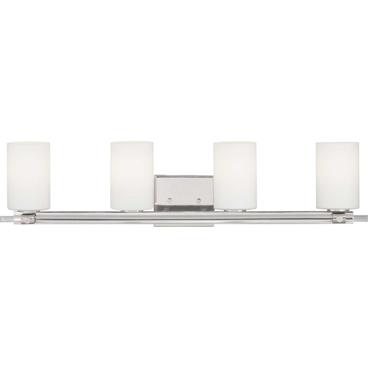 Lisbon 4 Light 34 inch Polished Nickel Bath Vanity Wall Light, Design Series