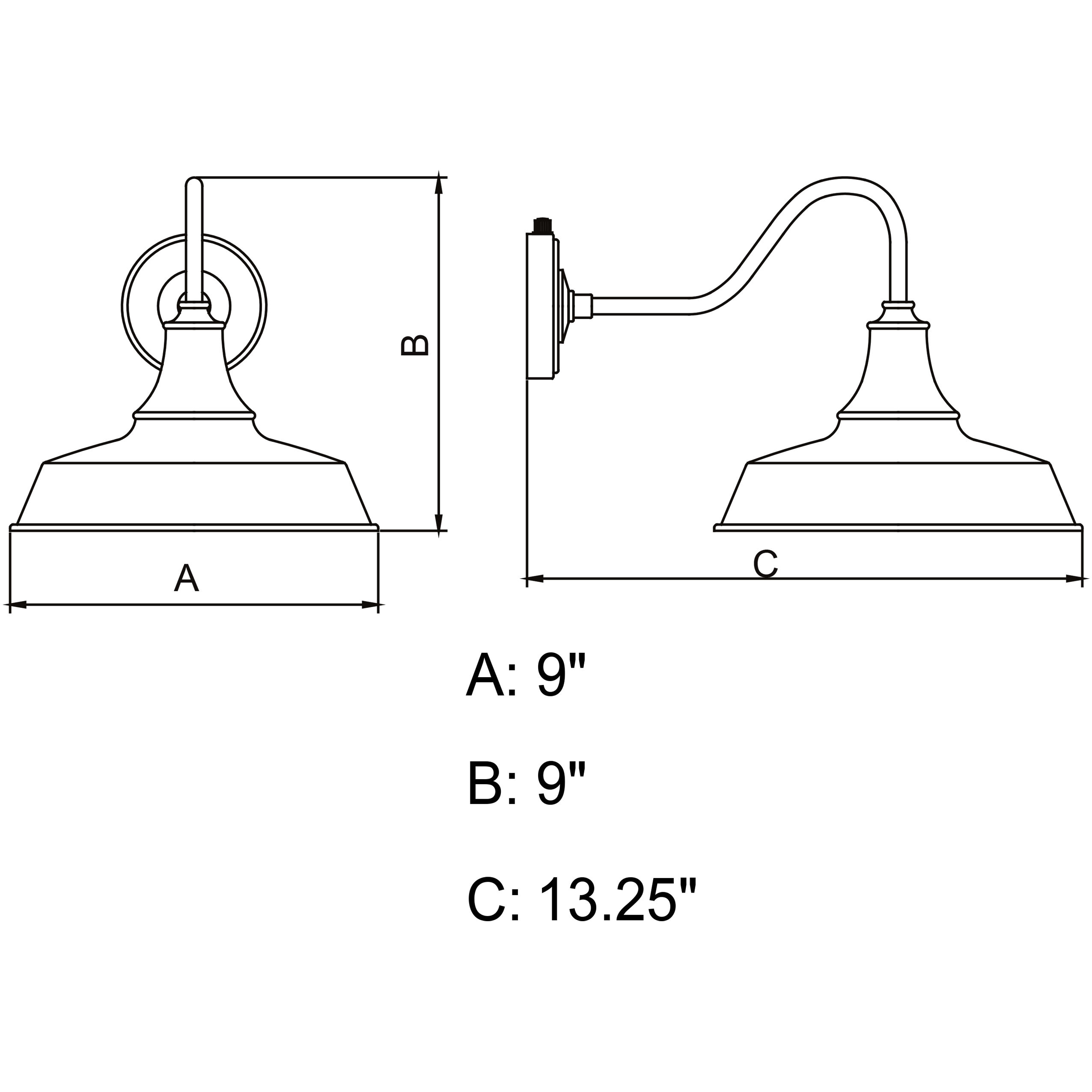 Dorado LED 9 inch Dark Bronze and Light Gold Outdoor Wall