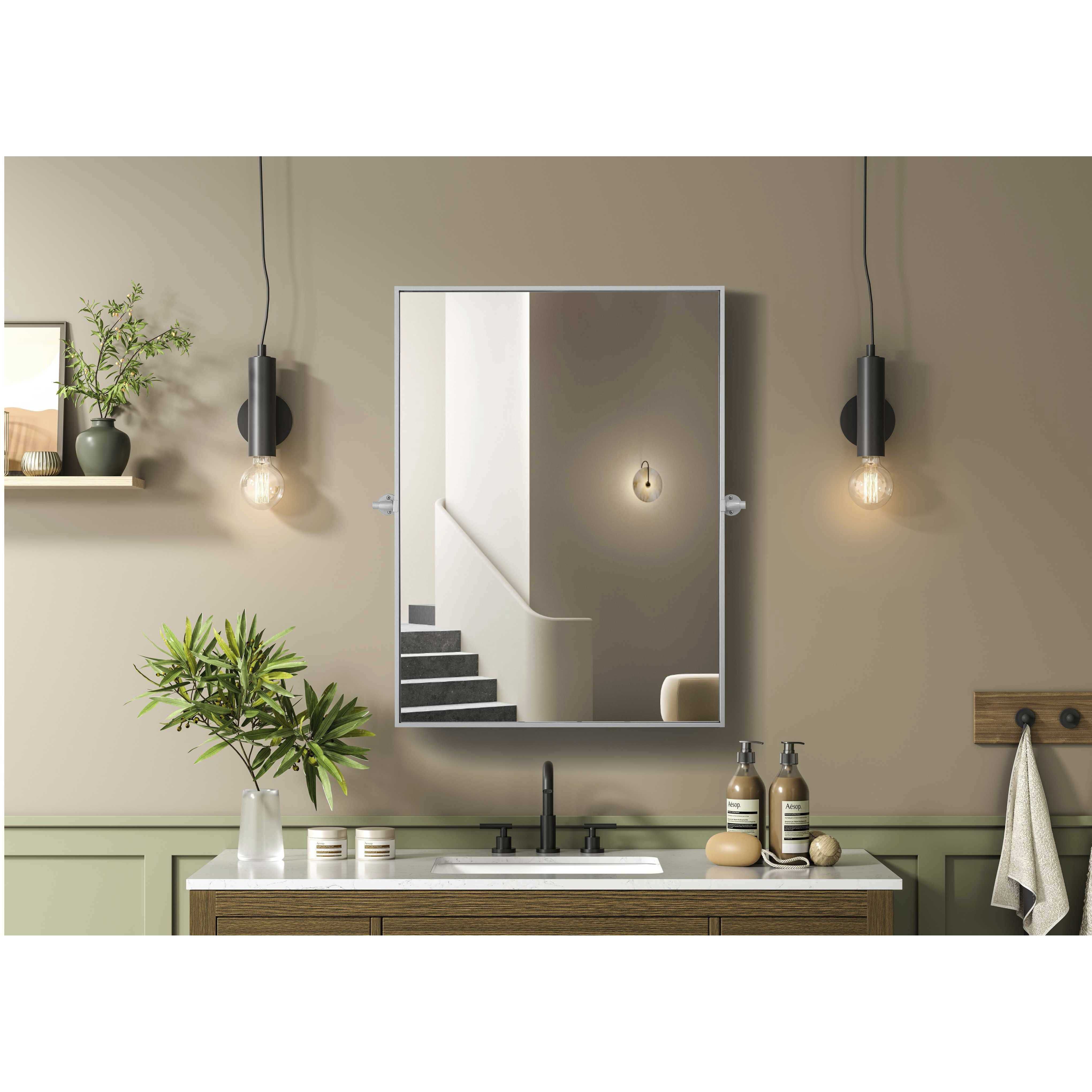 Amoura 40 X 30 inch Silver Mirror