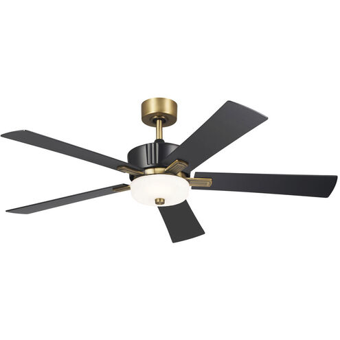 Icon 56 inch Satin Black with Black Blades Ceiling Fan