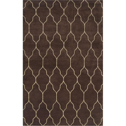 Gates 96 X 60 inch Dark Brown, Tan Rug