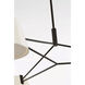 Richard June Hale 3 Light 48 inch Aged Iron Chandelier Ceiling Light