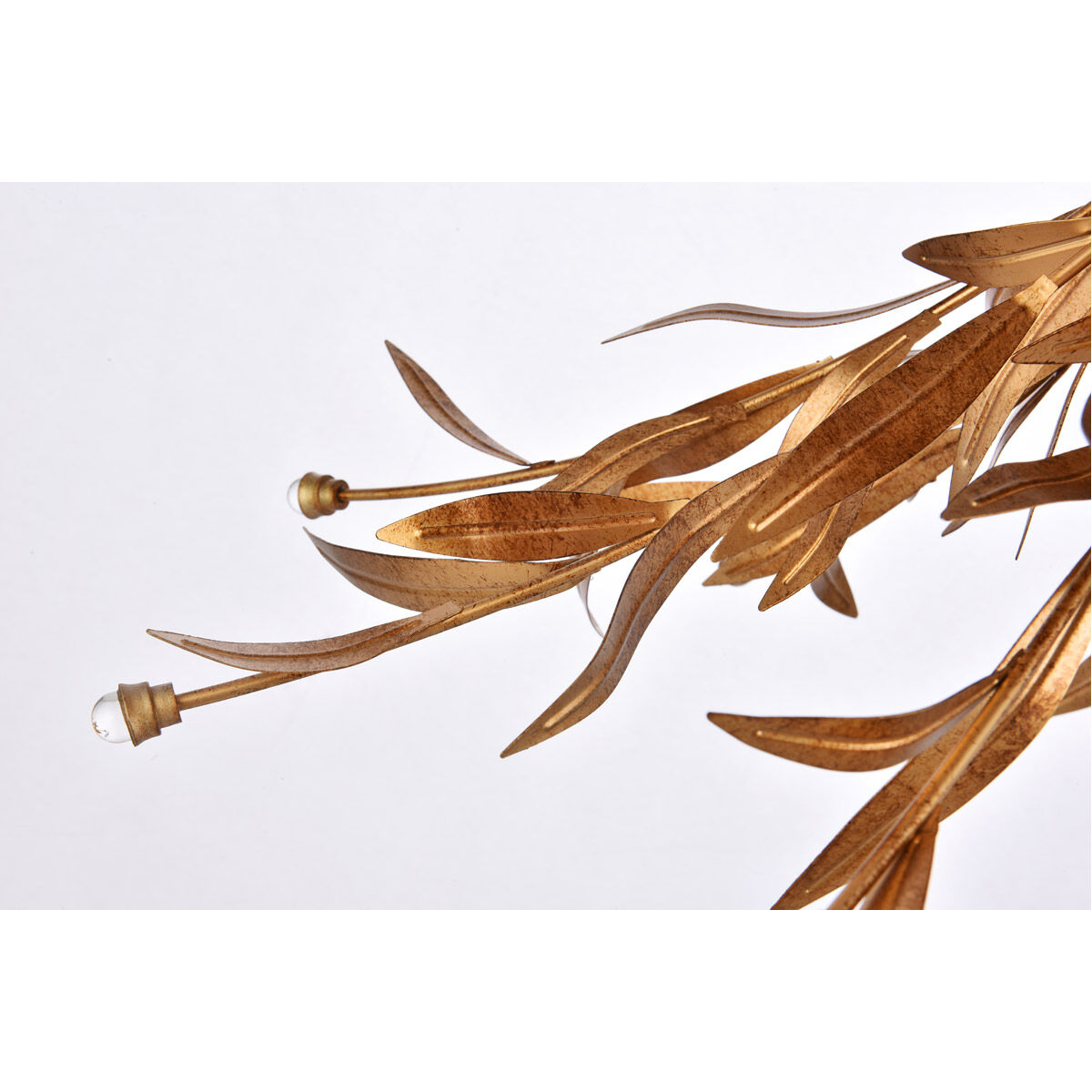 Priscilla 4 Light 23 inch Gold Leaf Flush Mount Ceiling Light