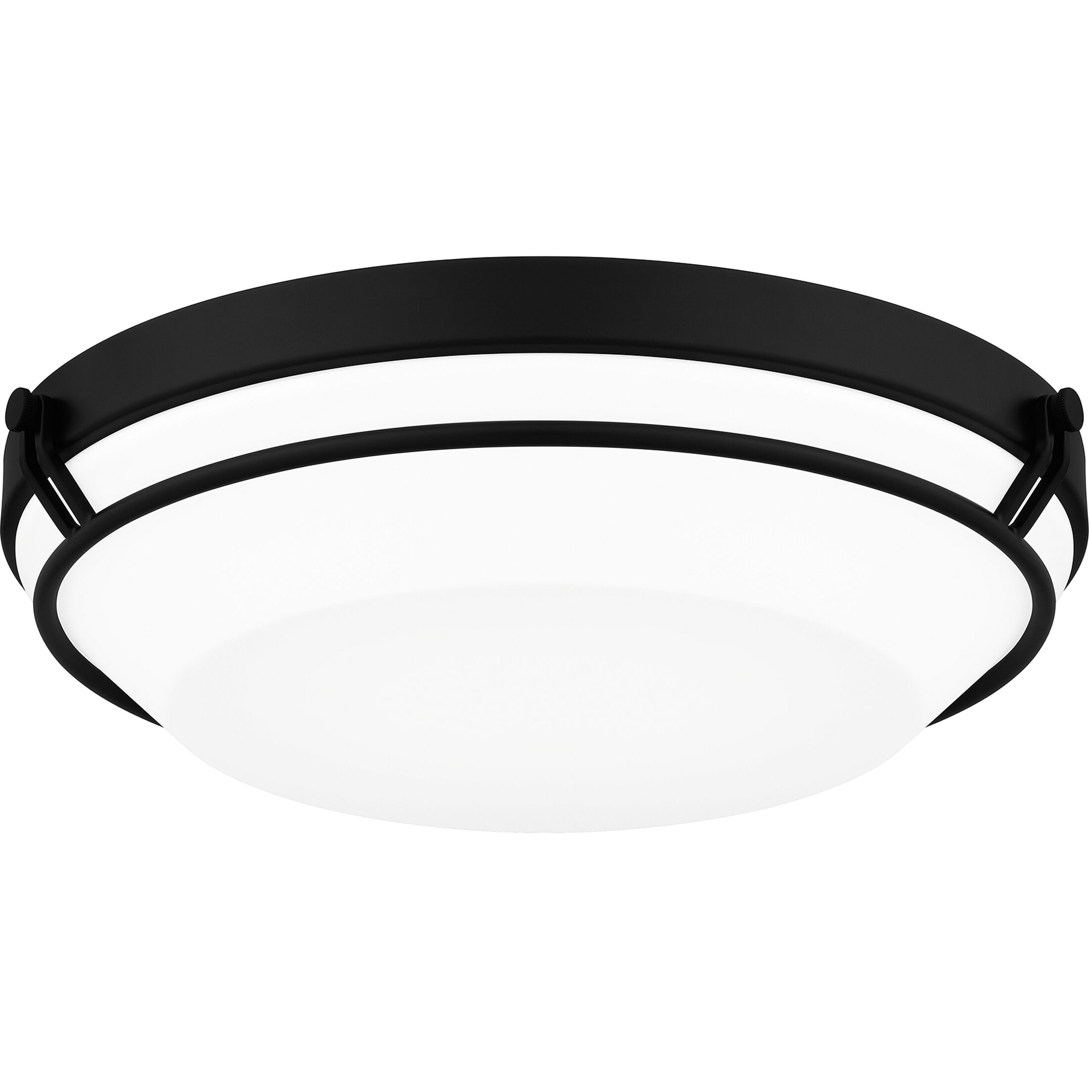 Dunbar 16 inch Matte Black Flush Mount Ceiling Light