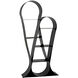 Zaha Matte Black Bookcase