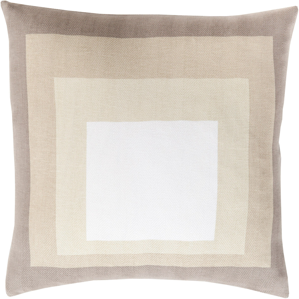 Teori 18 inch Khaki, White, Taupe Pillow Kit
